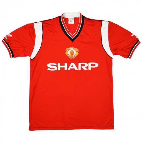 Camiseta Manchester United Primera equipación Retro 1984 1986 Rojo